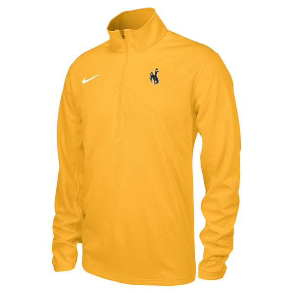 Nike Wyoming Cowboys 1/4 Zip Pullover - Gold | University of Wyo