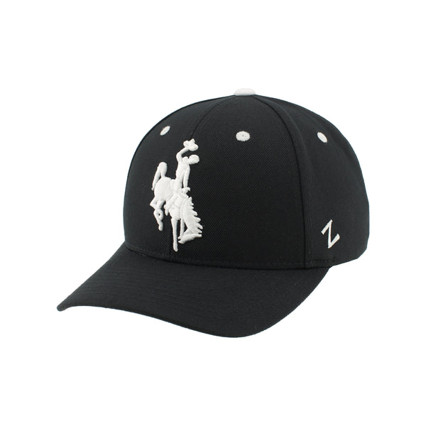 Wyoming Cowboys B/H Competitor Adjustable Hat- Black - Brown and