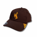 Wyoming Cowboys Adidas Slouch Adjustable Hat - Brown