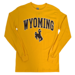 Wyoming Cowboys Traditional Long Sleeve T-Shirt - Gold