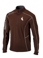 Wyoming Cowboys Omni-Wick Shotgun ¼ Zip Pullover – Brown