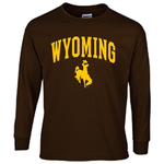 Wyoming Cowboys Traditional L/S Tee - Brown