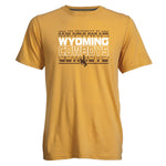 Wyoming Cowboys B/H Go To Tee - Faded Gold