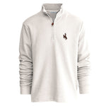 Wyoming Cowboys Maverick Quarter Zip - Oatmeal
