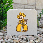 Wyoming Cowboys 8"x7" Pistol Pete Stone