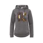 Wyoming Cowboys Women's Stacked Hooded Sweatshirt - Charcoal