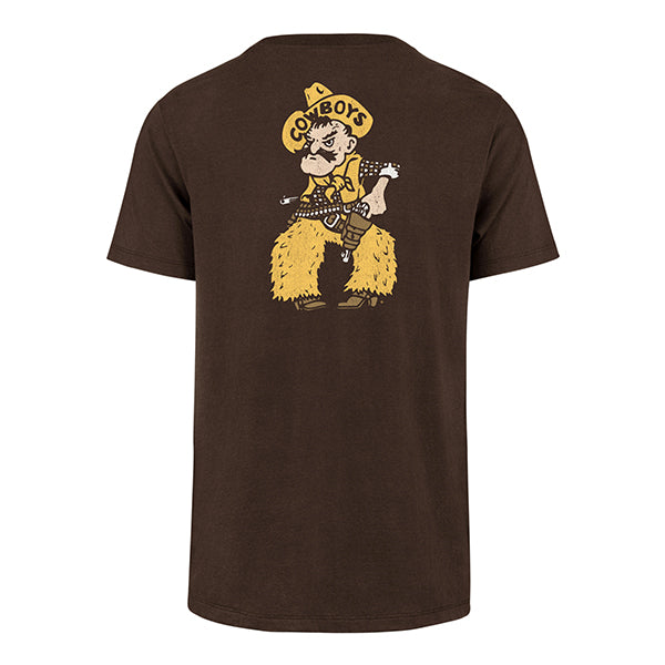 Wyoming Cowboys Franklin Pistol Pete S/S Tee - Brown
