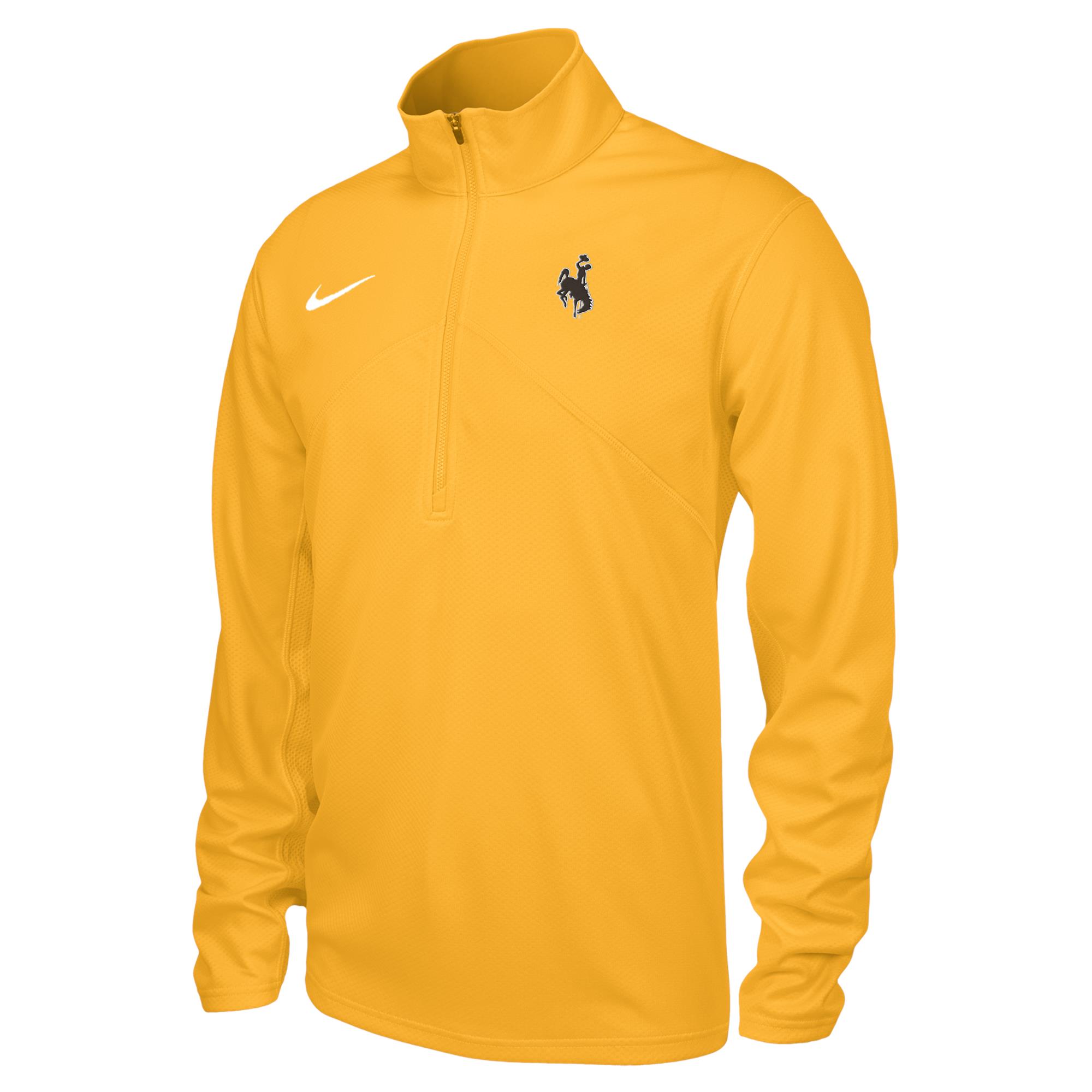 Nike Wyoming Cowboys 1/4 Zip Pullover - Gold | University of Wyo