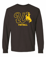 Wyoming Cowboys 2025 Stripe Out L/S Tee - Brown