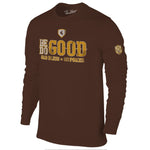 Wyoming Cowboys Be Good Do Good L/S W/ Patch - Brown