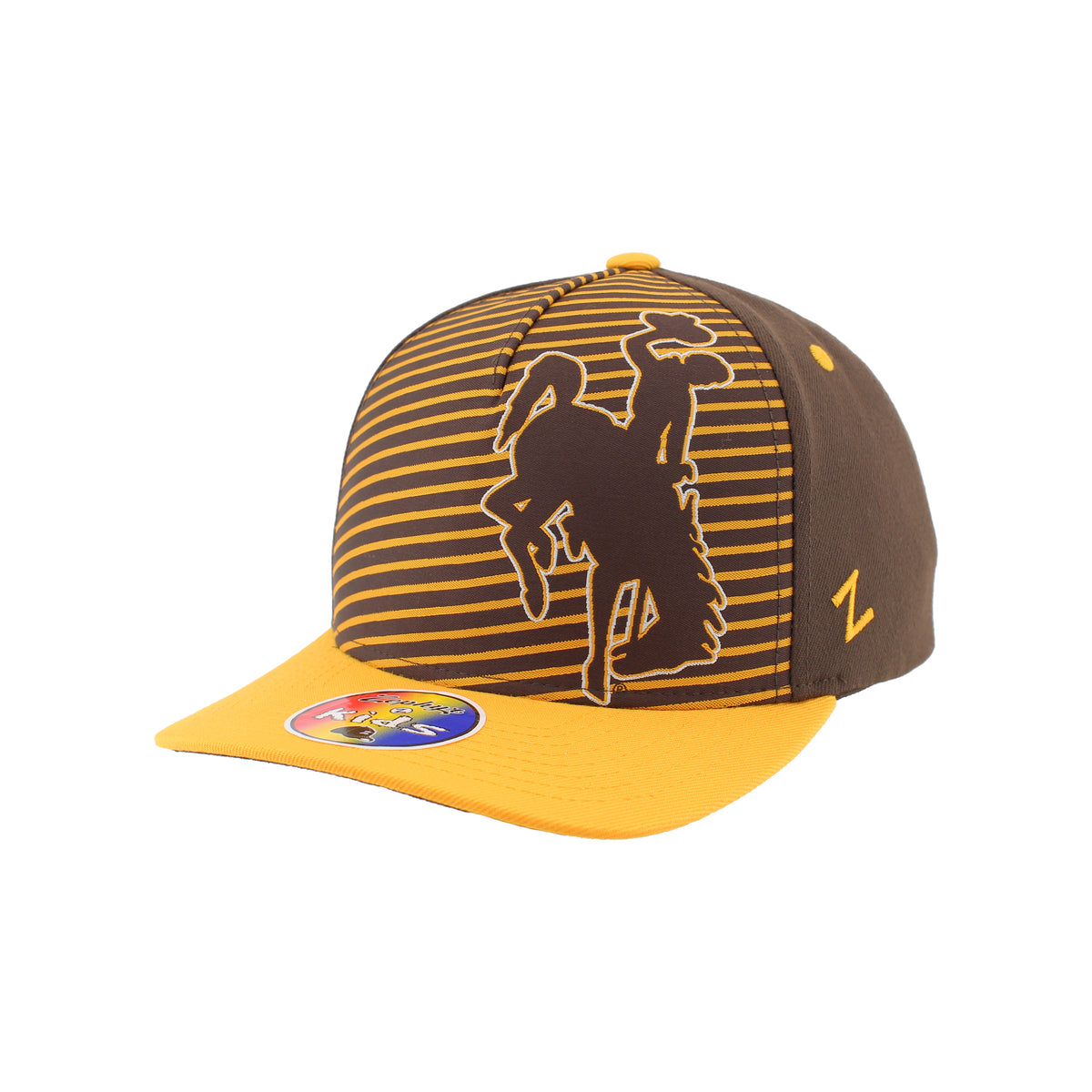 Wyoming Cowboys Oversized Youth Adjustable Hat - Brown/Gold