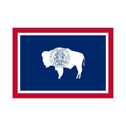 Fabric, 3x5 foot, Wyoming State Flag
