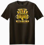 Wyoming Cowboys 2026 Stripe Out S/S Shirt - Brown
