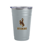 Wyoming Cowboys 22oz. Stainless Cup - Grey