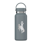 Wyoming Cowboys 32oz Wide Mouth Hydro Flask - Grey