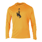 Wyoming Cowboys Adidas Hooded L/S - Gold