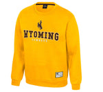 Wyoming Cowboys B/H Chef Crewneck Sweatshirt - Gold