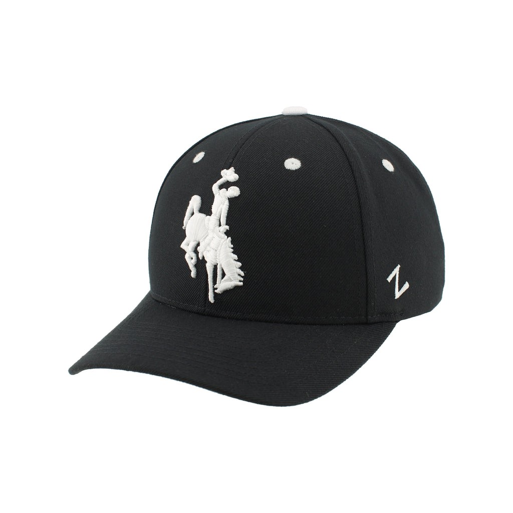 Wyoming Cowboys B/H Competitor Adjustable Hat- Black - Brown and