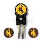 Wyoming Cowboys B/H Divot Tool Pack - Brown/Gold