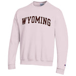 Wyoming Cowboys Champion Crewneck - Pink
