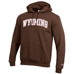 Wyoming Cowboys Champion Twill Hooded Sweatshirt- Brown