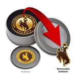 Wyoming Cowboys Coin Ball Marker W/ Magnetic Emblem - Brown/Gold