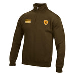 Wyoming Cowboys Cotton 1/4 Zip Jacket - Brown