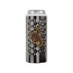Wyoming Cowboys Golf Demple Slim Can Cooler - Black