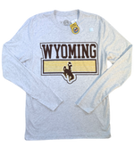 Wyoming Cowboys Horizon L/S Tee - White