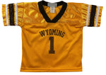 Wyoming Cowboys Toddler #1 Jersey - Gold
