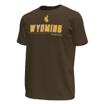 Wyoming Cowboys UA Tech Stretch S/S Tee - Brown