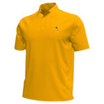 Wyoming Cowboys Under Armour Aura Polo - Steel Gold