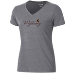 Wyoming Cowboys Women's Alumni V-Neck S/S Tee - Heather