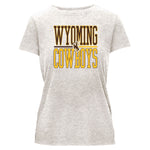 Wyoming Cowboys Women's Essentials Tee - Oatmeal Heather