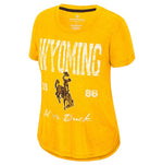 Wyoming Cowboys Women's Goes Together S/S Tee - Gold