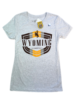 Wyoming Cowboys Women's Superlux S/S Tee - Heather White