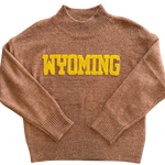 Wyoming Cowboys Women's Turtleneck Sweater - Brown