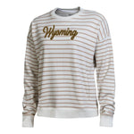 Wyoming Cowboys Women's Versatwill Crewneck - Cafe