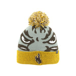 Wyoming Cowboys Youth Bash Beanie - Gold/White