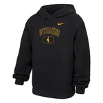 Wyoming Cowboys Youth Nike Club Fleece Hood - Black