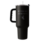 Wyoming Cowboys 40oz Tonal Tumbler - Black