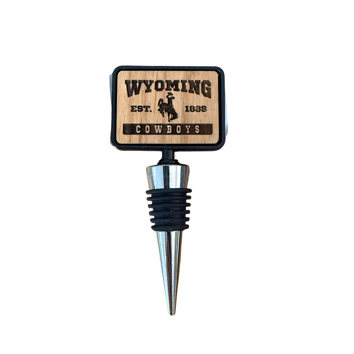 Wyoming Cowboys B/H Bottle Stop - Brown