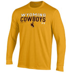 Wyoming Cowboys Est. 1886 Under Armour L/S Tee - Gold