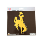 Wyoming Cowboys B/H Decal 8"x8" Sheet - Gold