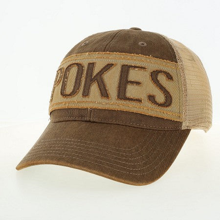 Wyoming Cowboys Pokes Striped Adjustable Hat - Brown