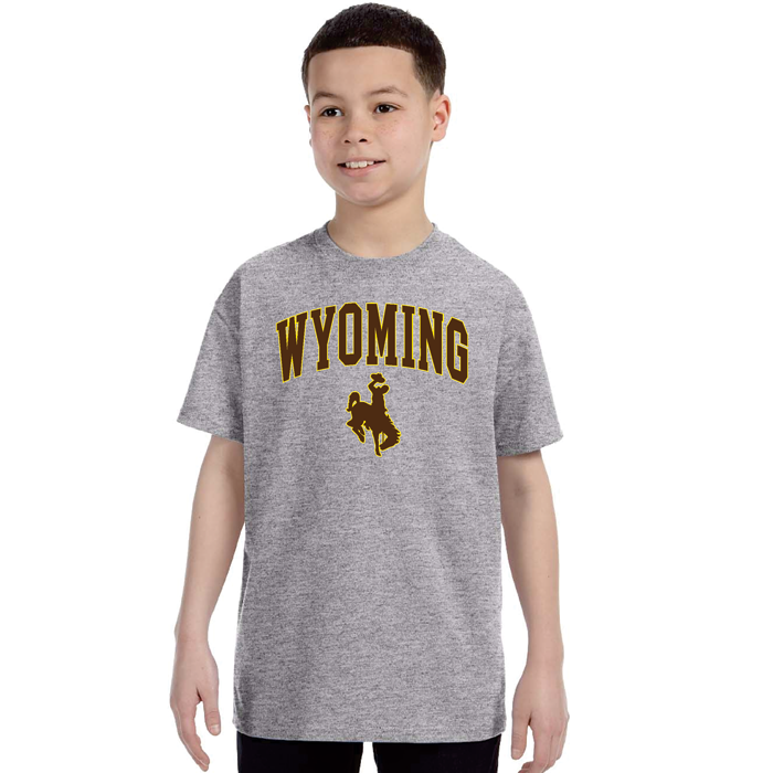 wyoming cowboys youth traditional tee