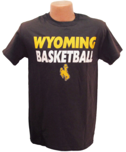 Wyoming Basketball S/S Tee – Brown