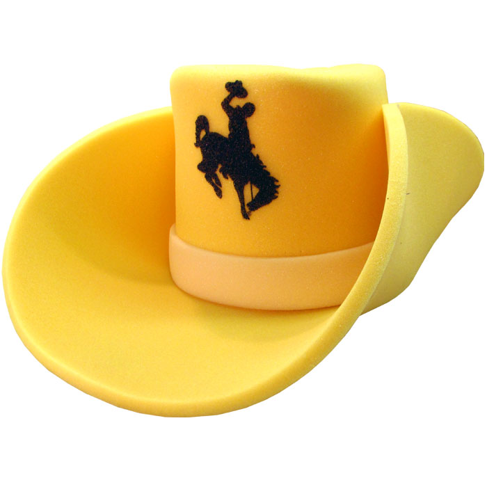 Wyoming Cowboys Foam Cowboy Hat Gold University Of Wyo