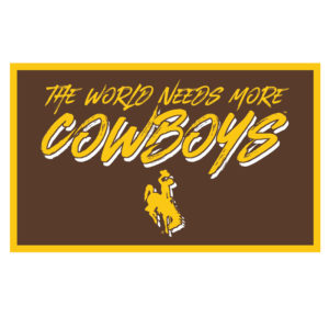 the world needs more cowboys decal