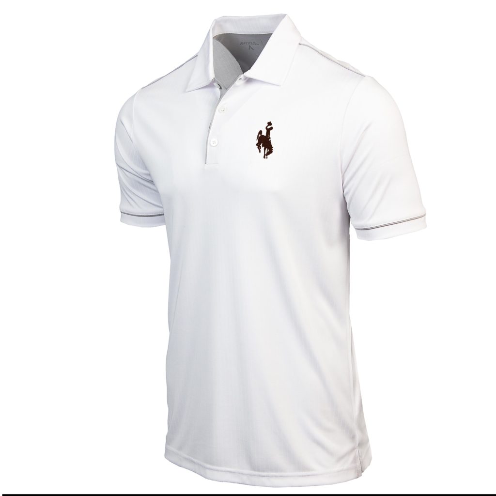 wyoming cowboys mens polo | University of Wyoming Clothing | Brown and Gold